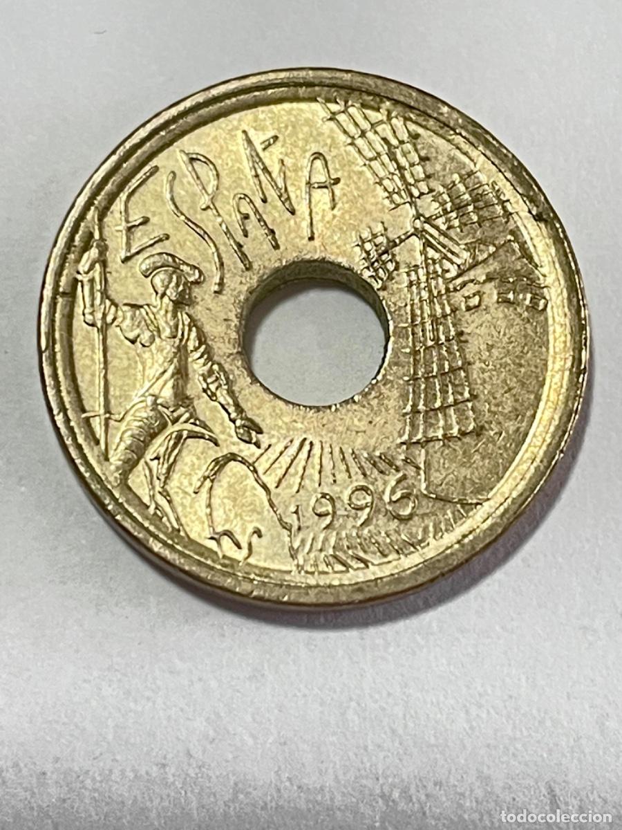 Monedas con errores: * ERROR * 25 PTAS 1996 LISTEL GRUESO EN ANVERSO Y REVERSO. - Foto 1