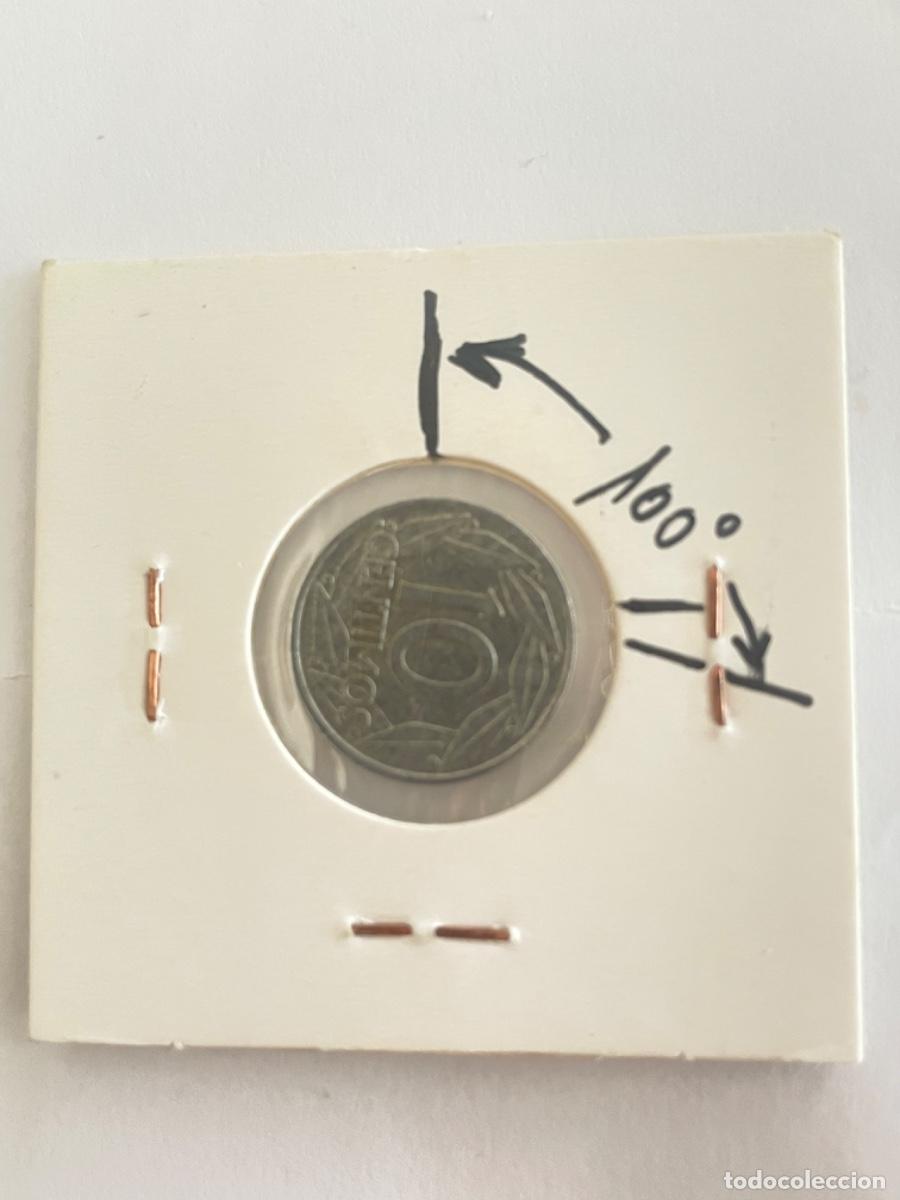Monedas con errores: * ERROR * 10 c&eacute;ntimos 1959 GIRADA 100&bull; A LA DERECHA - Foto 2
