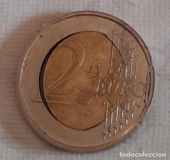 Monedas con errores: MONEDA DE 2 EUROS CON DEFECTO DE FABRICACI&Oacute;N, DE 2002 - Foto 2
