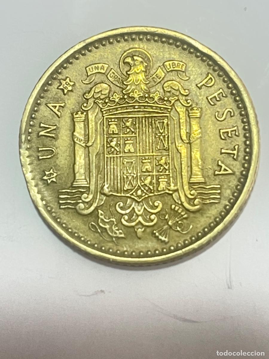 Monedas con errores: * ERROR * FINAL DE RIEL 1 PESETA A&Ntilde;O 1966*69 - Foto 2