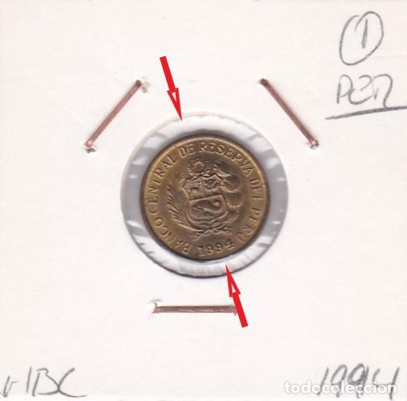 Monedas con errores: Moneda 1 Cent 1994 Per&uacute;. Error, Descentrada. Mbc. - Foto 1