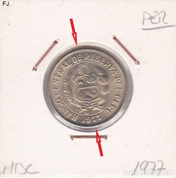 Monedas con errores: Moneda 5 Soles de oro 1977 Per&uacute;. Error, Descentrada. Mbc. - Foto 1