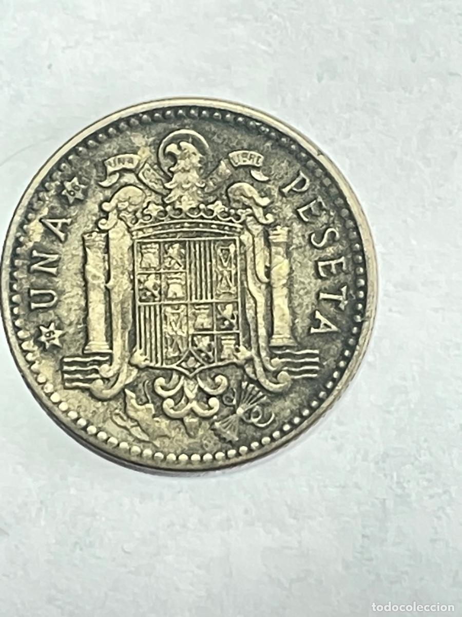 Monedas con errores: * ERROR * 1 PTA 1963*66 CANTO CORONA - Foto 2