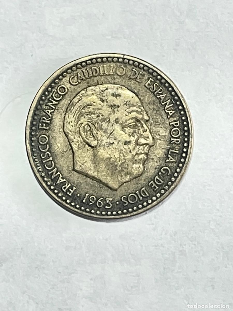 Monedas con errores: * ERROR * 1 PTA 1963*66 CANTO CORONA - Foto 1