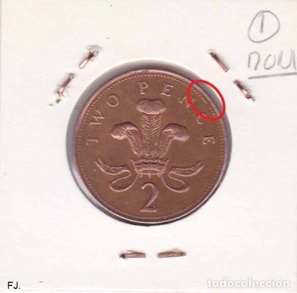Monedas con errores: Moneda 2 Pence 2005 R Unido. Error, Cu&ntilde;o Roto Perlas. Rev Mbc. - Foto 2