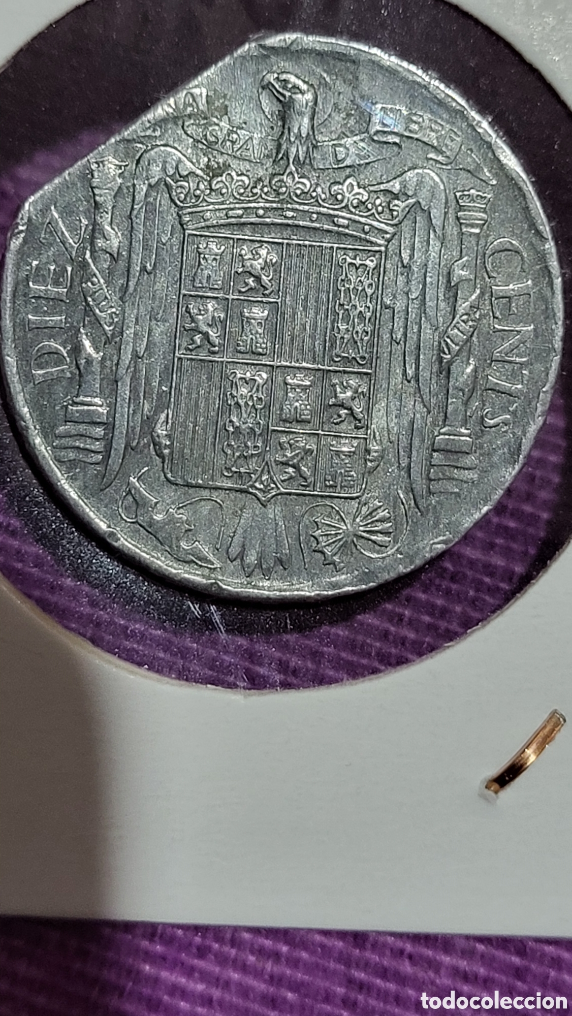 Monedas con errores: Moneda 10 centimos 1953 - Foto 2