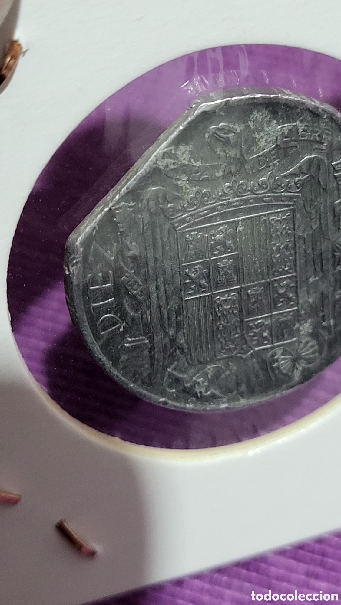 Monedas con errores: Moneda 10 centimos 1953 - Foto 3