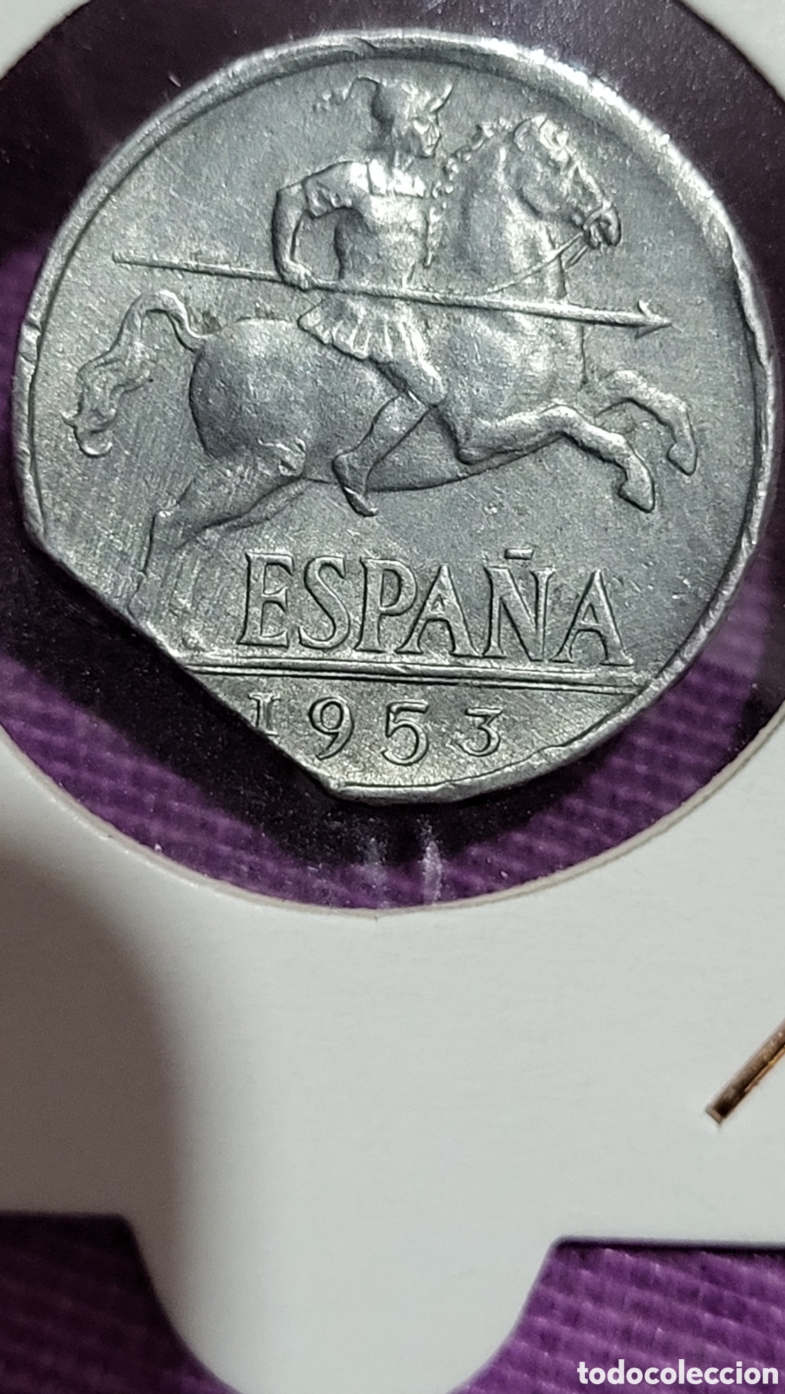 Monedas con errores: Moneda 10 centimos 1953 - Foto 1