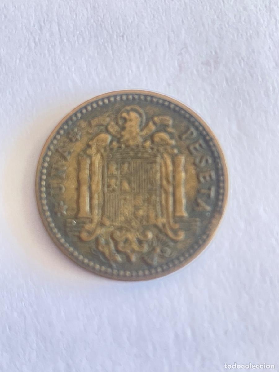 Monedas con errores: * ERROR * MONEDA SEGMENTADA 1 PESETA A&Ntilde;O 1953&bull;62 - Foto 2