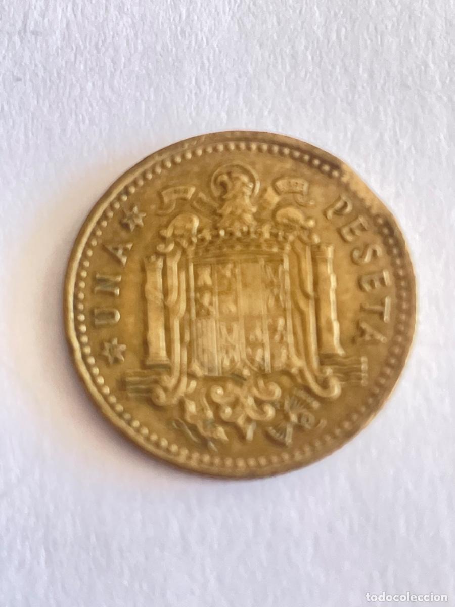 Monedas con errores: * ERROR * MONEDA SEGMENTADA 1 PESETA A&Ntilde;O 1966*71 - Foto 2