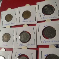 Monedas con errores: LOTE 5 PESETAS 1957 CALCADAS