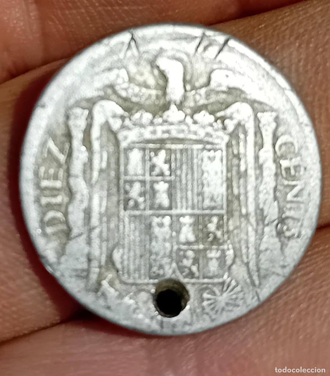 Monedas con errores: Error en desplazamiento. 10 cts 1941 - Foto 2