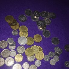 Monedas con errores: LOTE DE PESETAS UNAS 57 MONEDAS