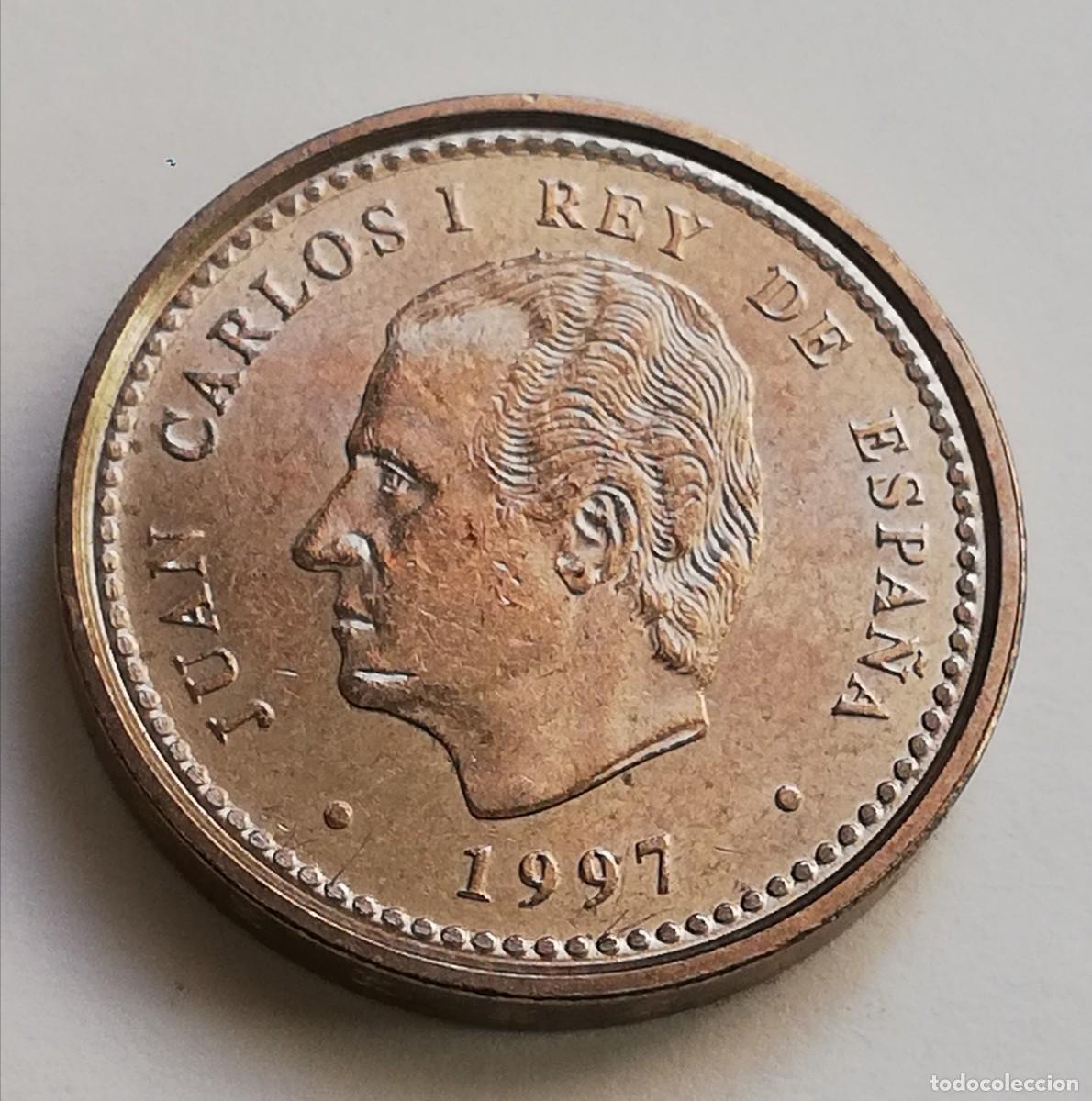 Monedas con errores: ## ERROR ## 100 Pesetas 1997 Perlas unidas ## - Foto 2