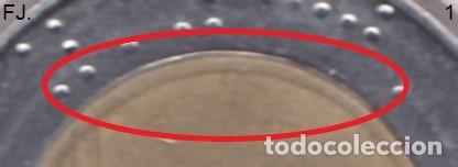 Monedas con errores: Moneda 500 Liras 1995 Italia. Error, Circulo Interior Marcado. Anv y Rev. - Foto 4