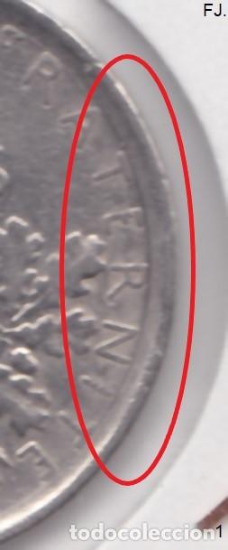 Monedas con errores: Moneda 5 Francos 1971 Francia. Error. Doble Listel. Rev Mbc. - Foto 3