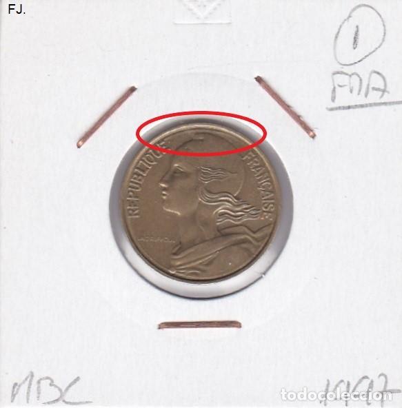 Monedas con errores: Moneda 10 Cents 1997 Francia. Error, Doble Listel. Anv y Rev Mbc. - Foto 1