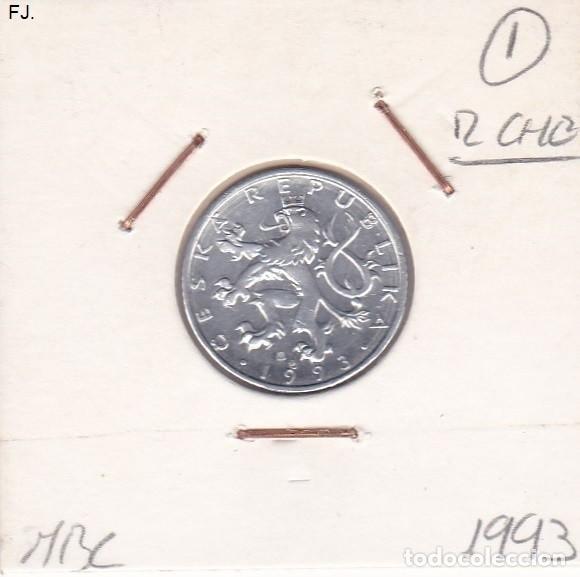 Monedas con errores: Moneda 50 Haleru 1993 Rep&uacute;blica Checa. Error, Exceso de Metal. Rev Mbc. - Foto 1