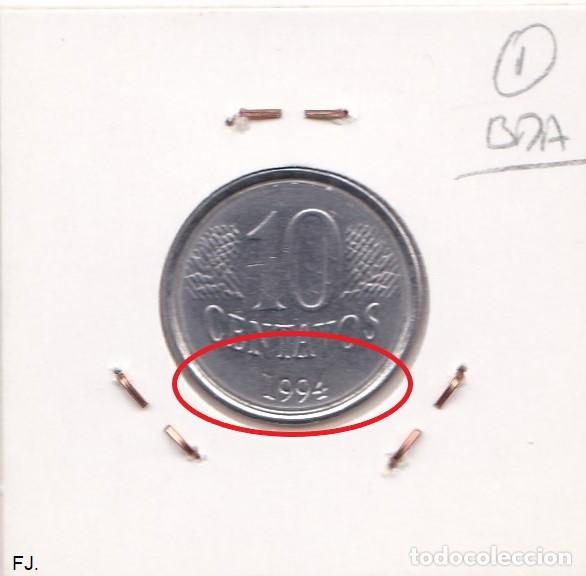 Monedas con errores: Moneda 5 Centavos 1994 Brasil. Error, Doble Listel, Anv y Rev Mbc. - Foto 3
