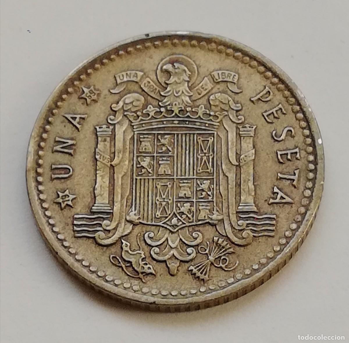Monedas con errores: ## Error # 1 Peseta de 1966* 69 con peso Mayor y Hoja en anverso ## - Foto 3