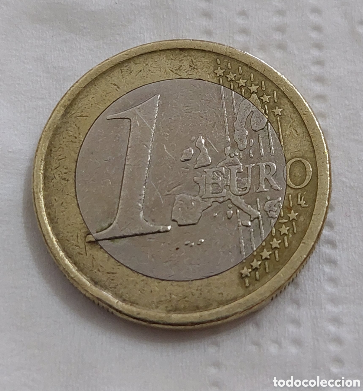 Monedas con errores: 1 Euro Espa&ntilde;a 2001 error exceso de metal - Foto 5