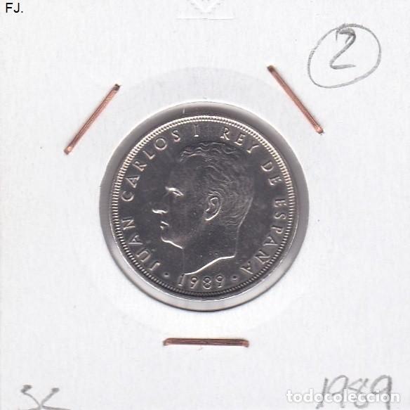 Monedas con errores: Moneda 5 Ptas 1989 J Carlos. Error, Remarcada 5, M y Ptas. Rev S/C. - Foto 1