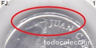 Monedas con errores: Moneda 1 Pta 1990 J Carlos. Error, Listel Labiado. Anv y Rev Ebc. - Foto 2