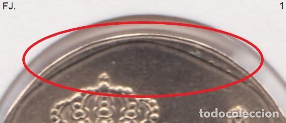 Monedas con errores: Moneda 500 Ptas 1990 J Carlos. Error, Listel Labiado. Rev S/C. - Foto 3