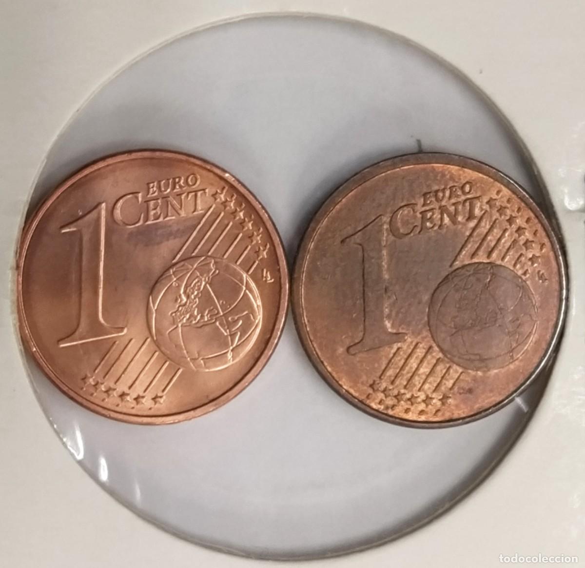 Monedas con errores: 2 x 1 CENT AUSTRIA 2018 VARIANTE REVERSO - RARAS - Foto 3