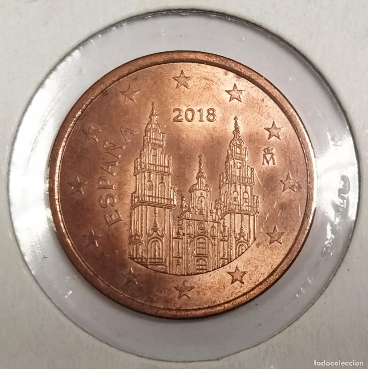 Monedas con errores: 2 x 5 CENT ESPA&Ntilde;A 2018 VARIANTE REVERSO - RARAS - Foto 4