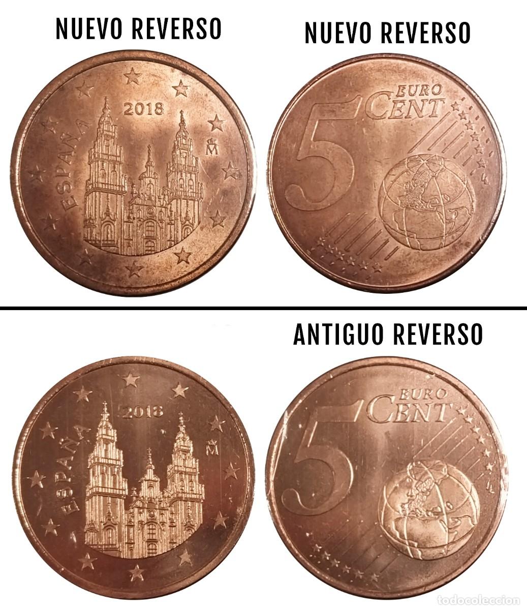 Monedas con errores: 2 x 5 CENT ESPA&Ntilde;A 2018 VARIANTE REVERSO - RARAS - Foto 1