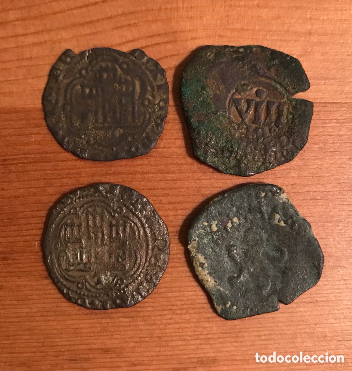 Monedas con errores: Lote de 4 monedas espa&ntilde;olas. - Foto 1