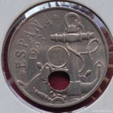 Monedas con errores: ERROR - 50 CÉNTIMOS 1963*19-¿65? - AGUJERO DESPLAZADO - TALADRO - FRANCO - ESTADO ESPAÑOL
