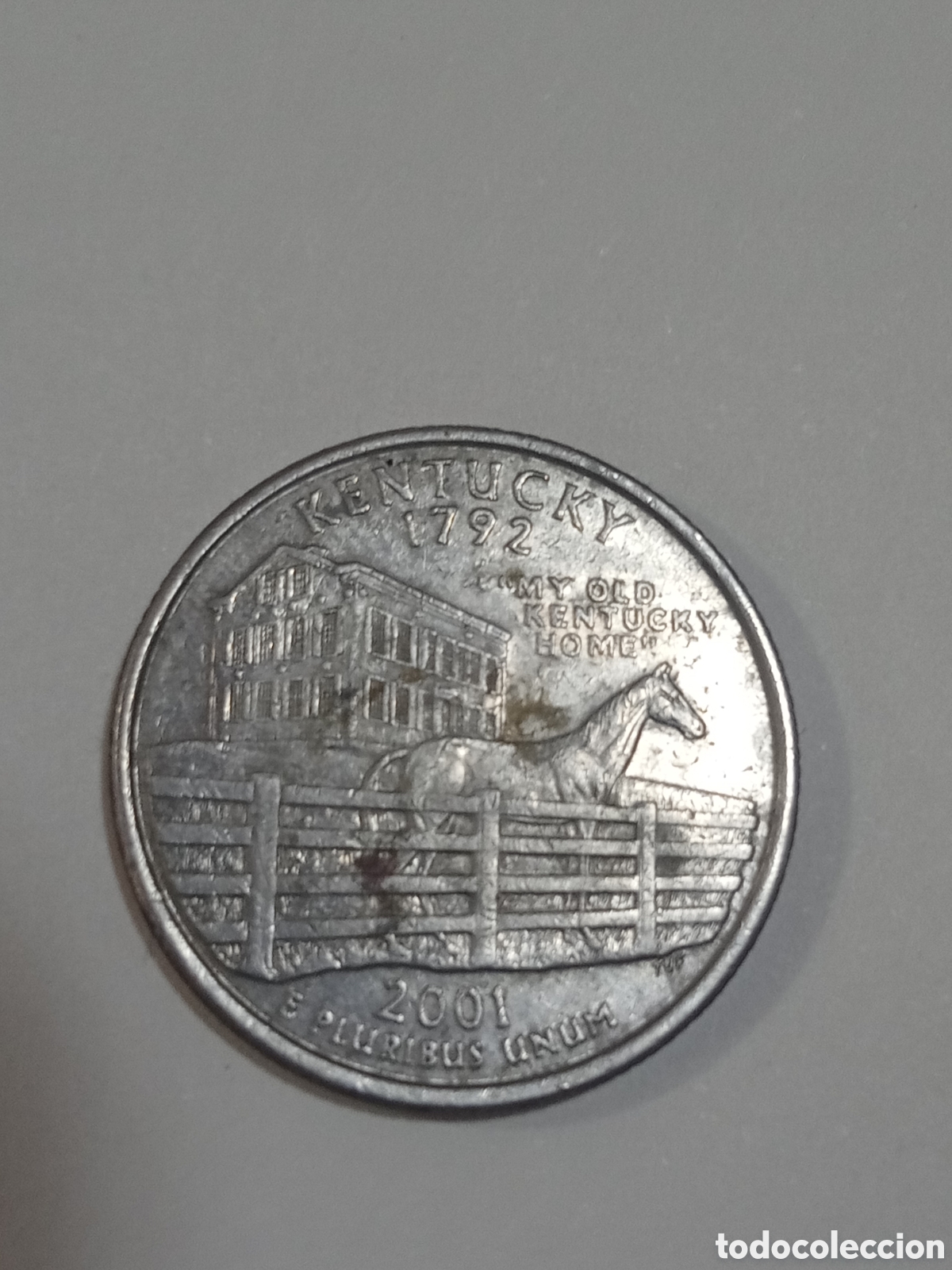 Monedas con errores: 25/C d&oacute;lar 2001 error americano - Foto 2
