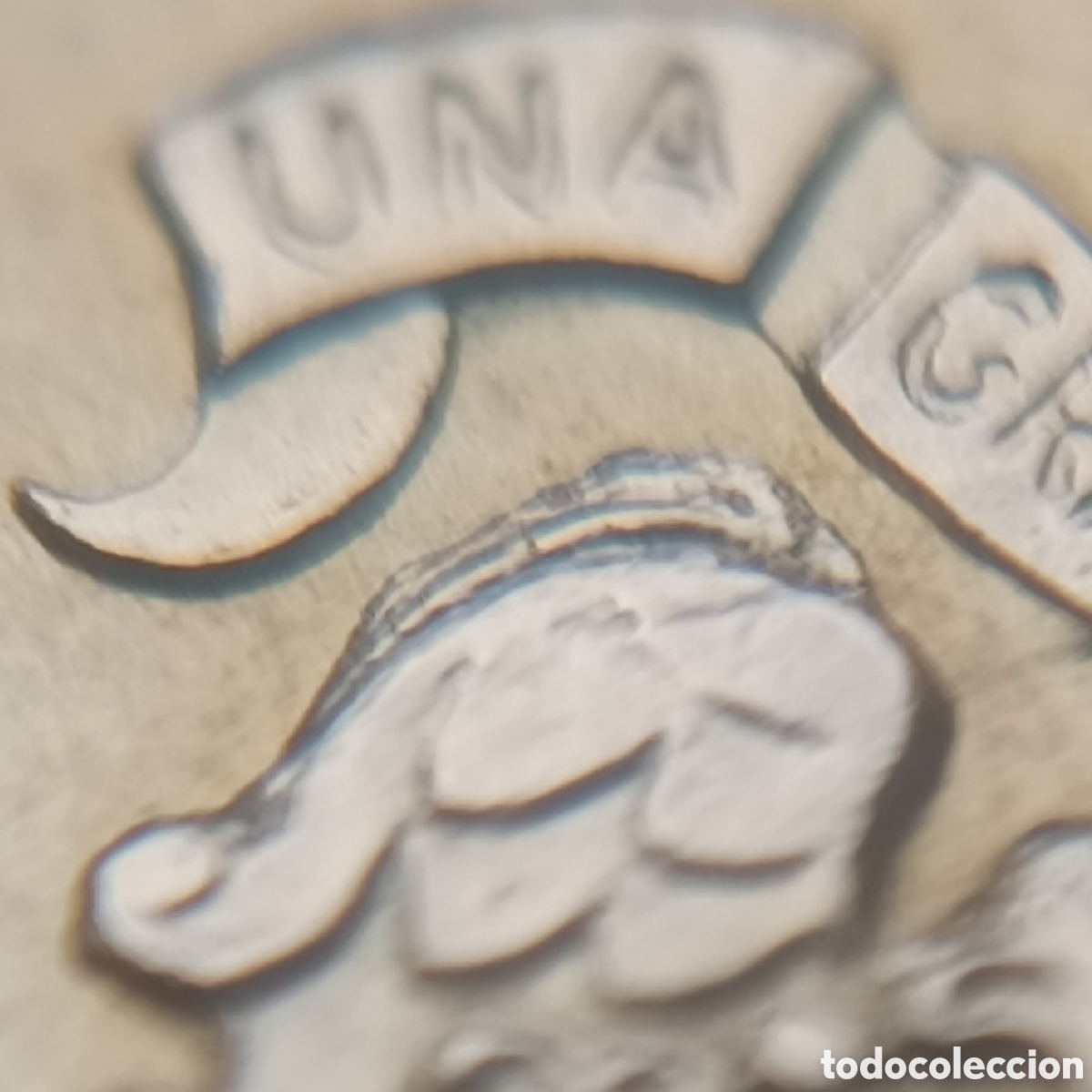 Monedas con errores: MONEDA 1 PESETA 1966 ☆ 72 VARIANTE EXCESOS DE METAL - Foto 3