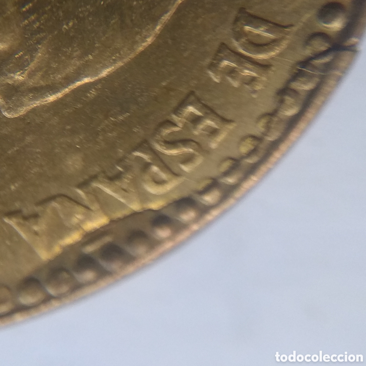 Monedas con errores: MONEDA 1 PESETA 1963 ☆ 64 ERROR ROTURA DE COSPEL - Foto 4