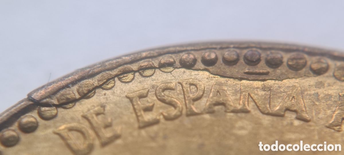 Monedas con errores: MONEDA 1 PESETA 1963 ☆ 64 ERROR ROTURA DE COSPEL - Foto 5