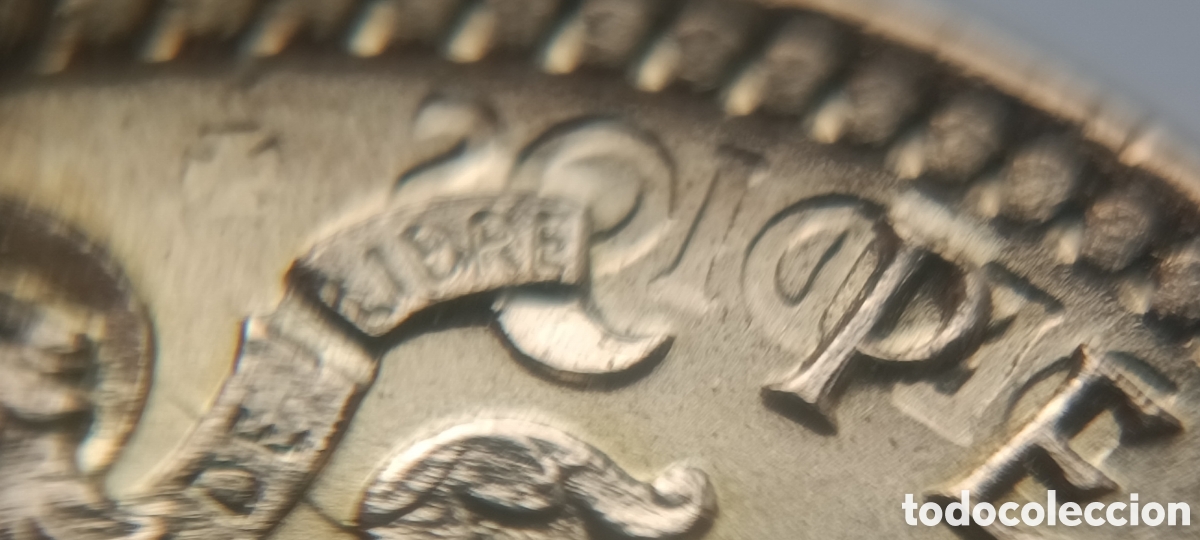 Monedas con errores: MONEDA 1 PESETA 1966 ☆ 75 VARIANTE CON REPINTES - Foto 3
