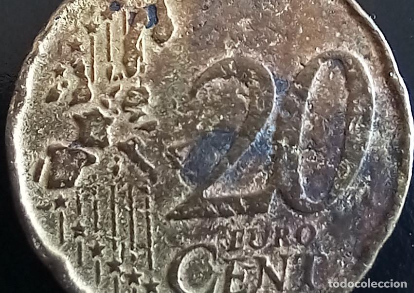 Monedas con errores: 20 CENTIMOS ITALIA 2002, CON ERROR, AMBAS CARAS DEFECTUOSAS - Foto 5