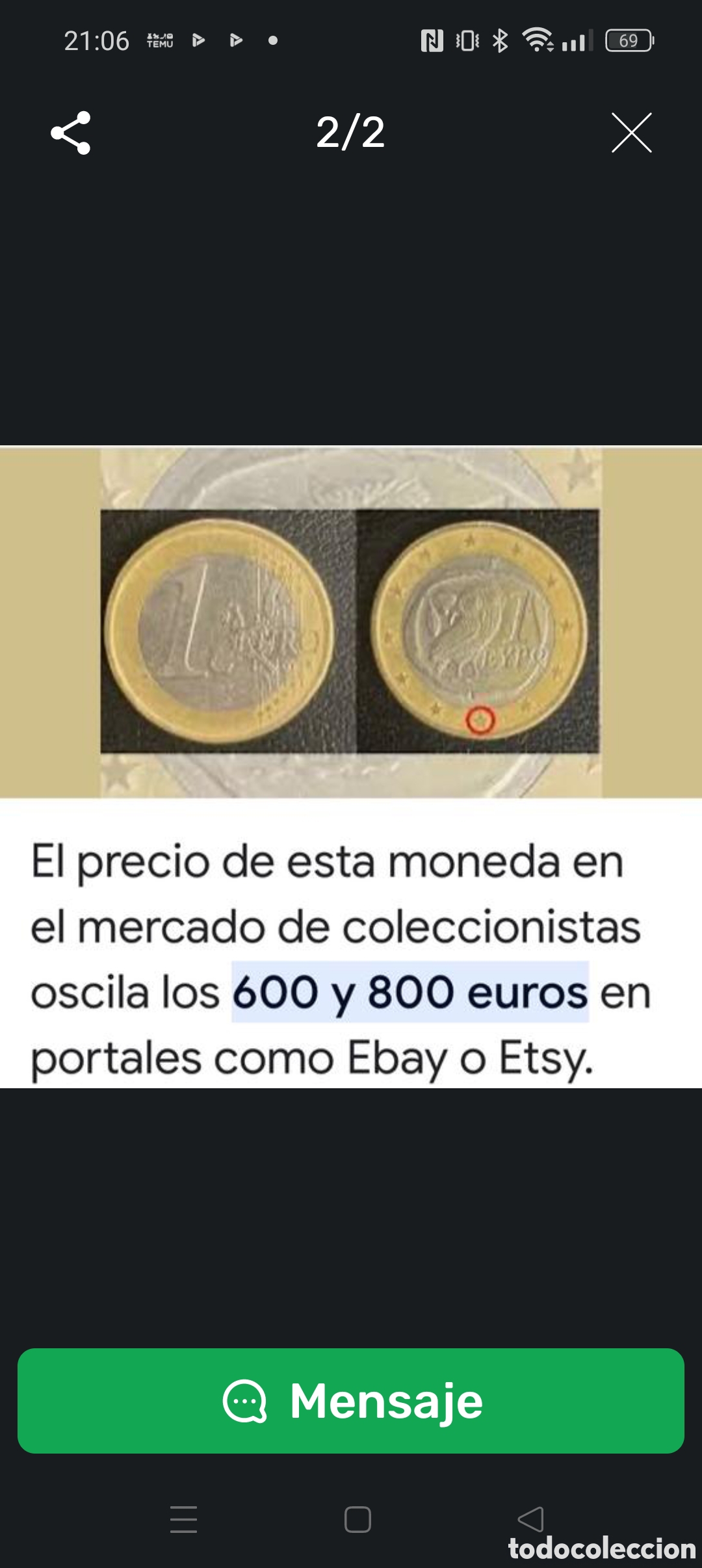 Monedas con errores: Moneda de b&uacute;ho - Foto 7