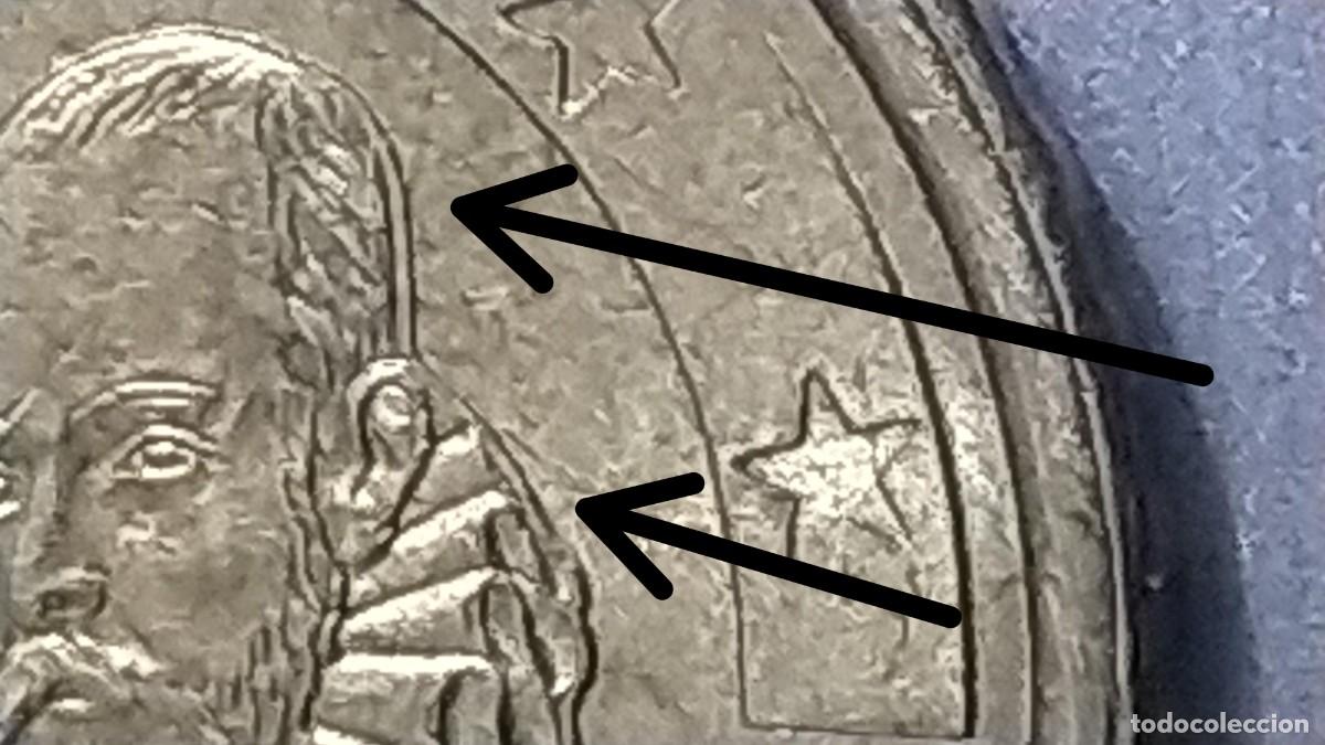 Monedas con errores: BG. 10 cts. 2009. Espa&ntilde;a. Error en cara de Cervantes. Ver. - Foto 3