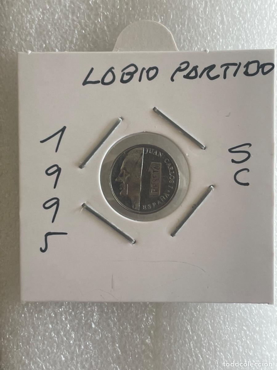 Monedas con errores: * ERROR * 1 PTA 1995. LABIO PARTIDO - Foto 1