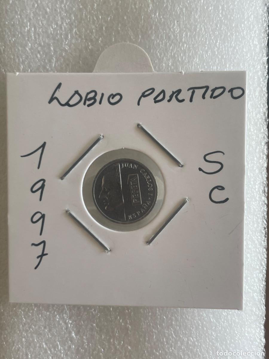 Monedas con errores: * ERROR * 1 PTA 1997. LABIO PARTIDO - Foto 1