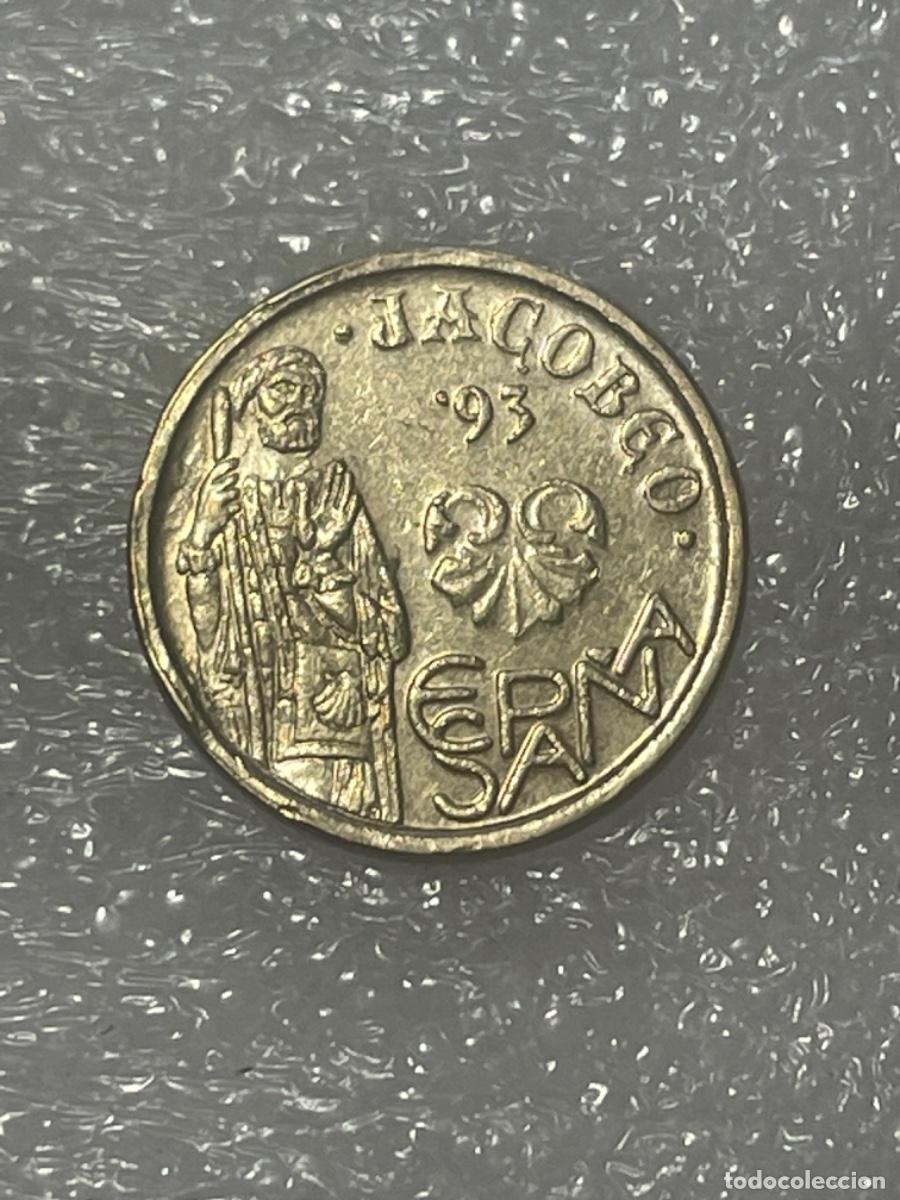 Monedas con errores: * ERROR * RARISIMO 5 PESETAS A&Ntilde;O 1993 APOSTOL SIN CUELLO - Foto 2