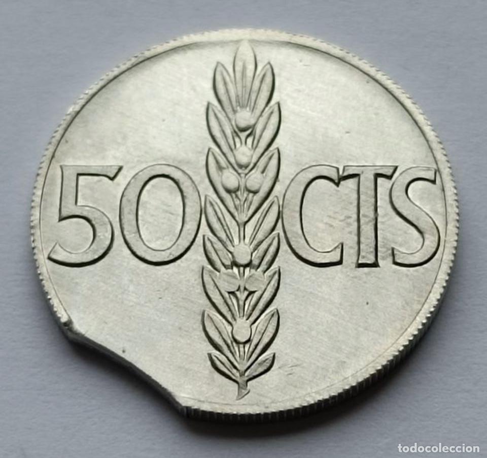 Monedas con errores: ERROR 50 c&eacute;ntimos 1966*71 SEGMENTADA - Foto 1