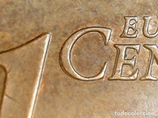 Monedas con errores: AL. 1 ct. 2017. Espa&ntilde;a. Doble golpe en letras del reverso. - Foto 3