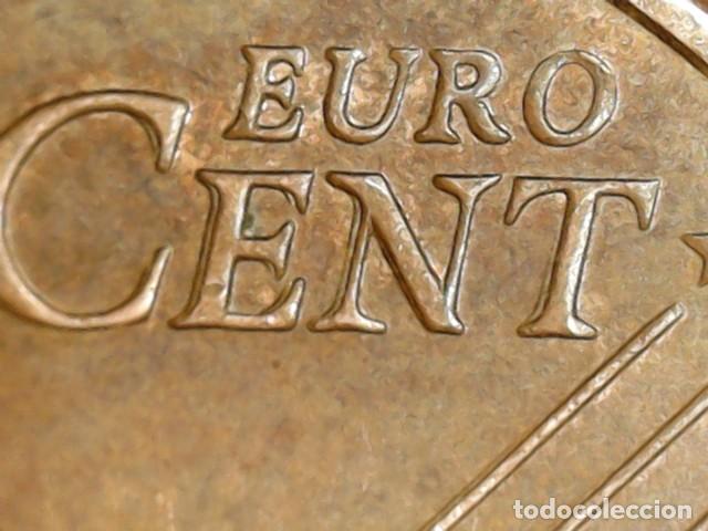 Monedas con errores: AL. 1 ct. 2017. Espa&ntilde;a. Doble golpe en letras del reverso. - Foto 4