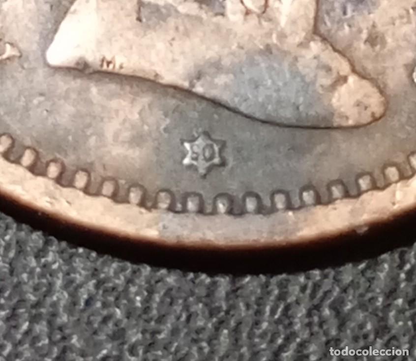 Monedas con errores: ERROR MONEDA DE 2 C&Eacute;NTIMOS DE ALFONSO XIII - 1905. ACU&Ntilde;ACI&Oacute;N *05 INVERTIDA. - Foto 3