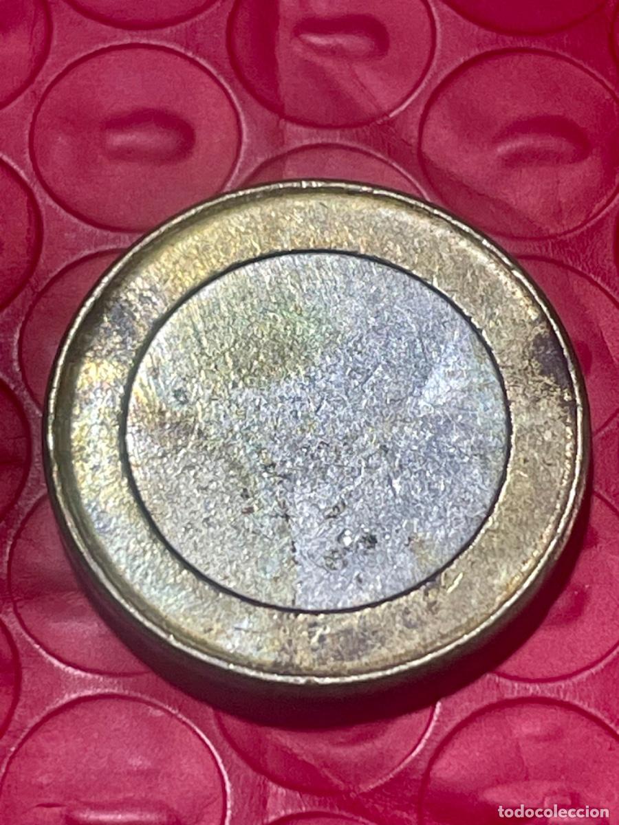 Monedas con errores: * ERROR * COSPEL DE 1 EURO SIN ACU&Ntilde;AR ******** MUY RARA Y ESCASA - Foto 2