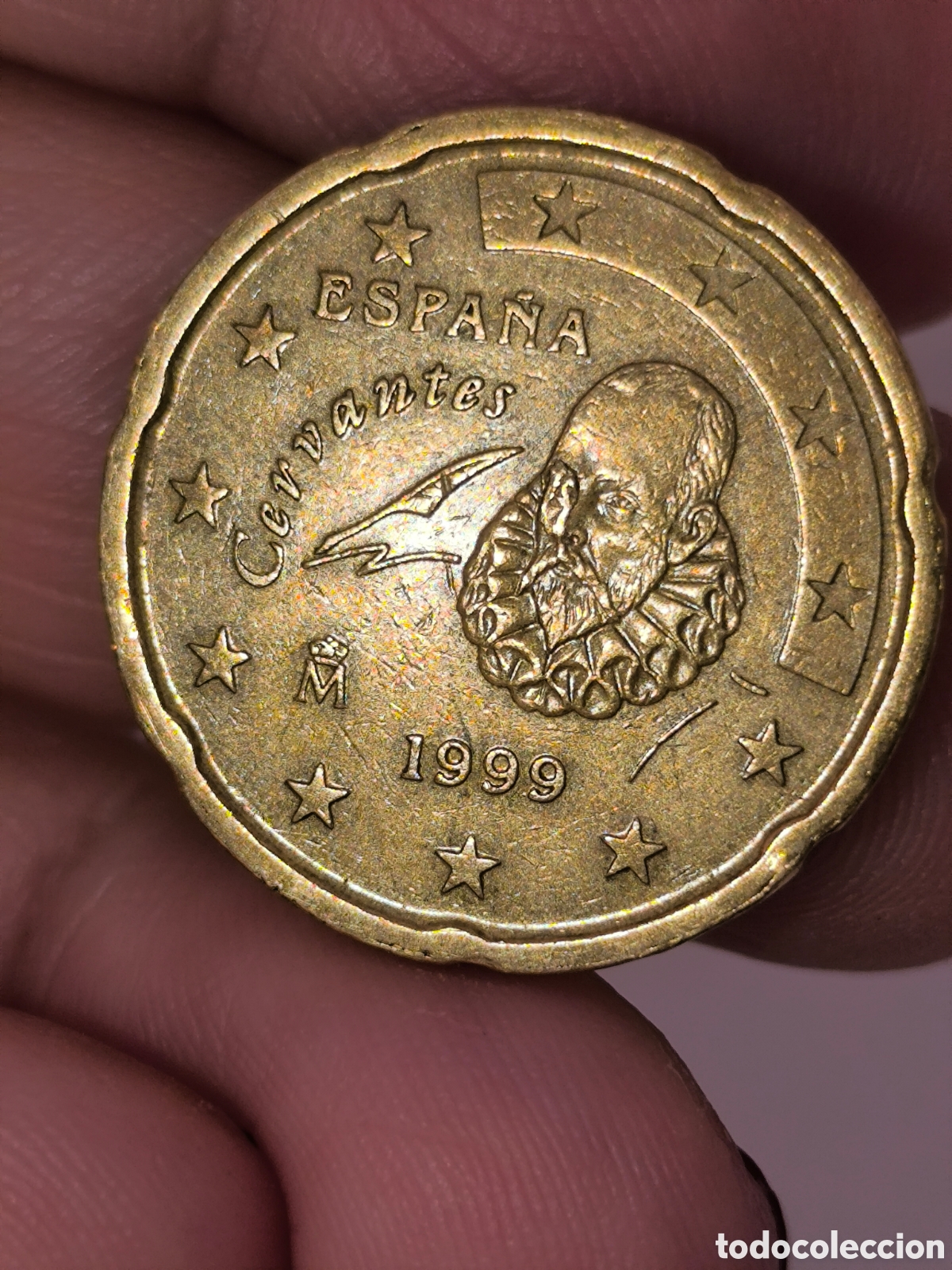 Monedas con errores: Moneda error 1999 Cervantes - Foto 2
